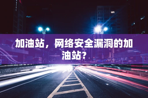 加油站，网络安全漏洞的加油站？