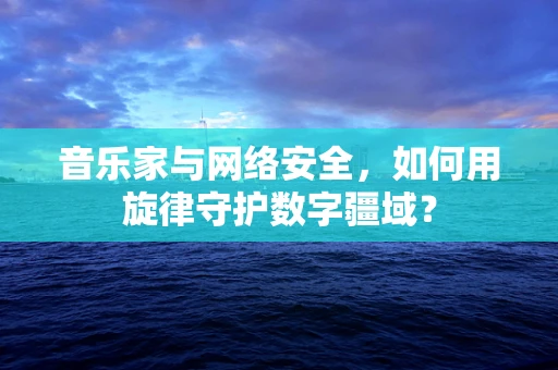 音乐家与网络安全，如何用旋律守护数字疆域？