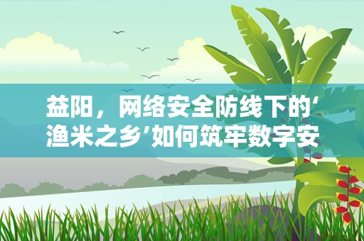 益阳，网络安全防线下的‘渔米之乡’如何筑牢数字安全屏障？