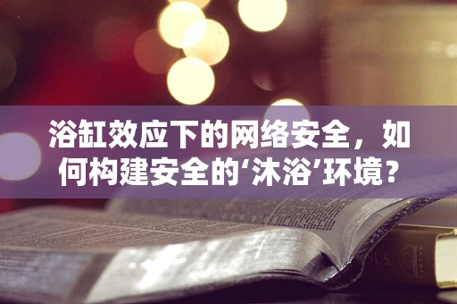浴缸效应下的网络安全，如何构建安全的‘沐浴’环境？