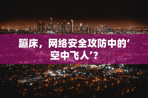 蹦床，网络安全攻防中的‘空中飞人’？