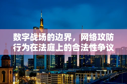 数字战场的边界，网络攻防行为在法庭上的合法性争议