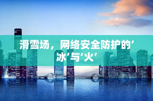 滑雪场，网络安全防护的‘冰’与‘火’