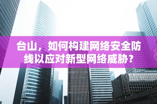 台山，如何构建网络安全防线以应对新型网络威胁？