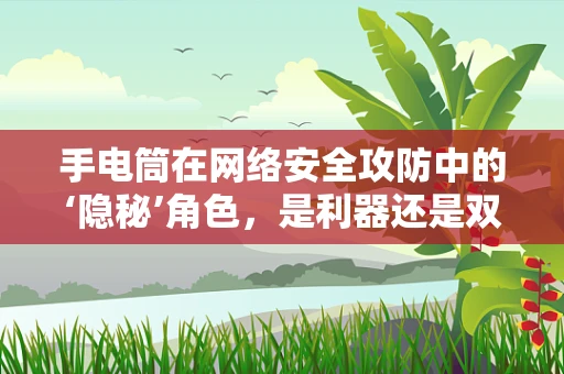 手电筒在网络安全攻防中的‘隐秘’角色，是利器还是双刃剑？