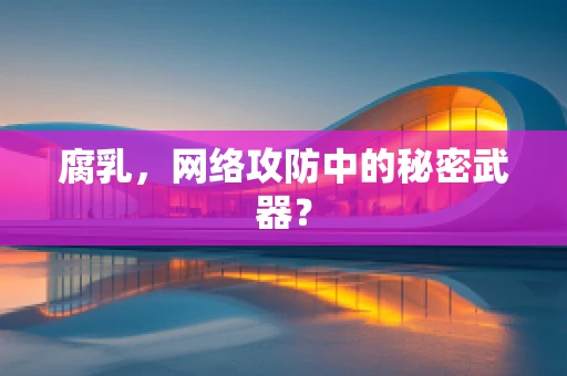 腐乳，网络攻防中的秘密武器？