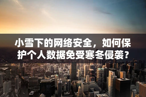 小雪下的网络安全，如何保护个人数据免受寒冬侵袭？