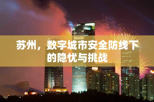 苏州，数字城市安全防线下的隐忧与挑战