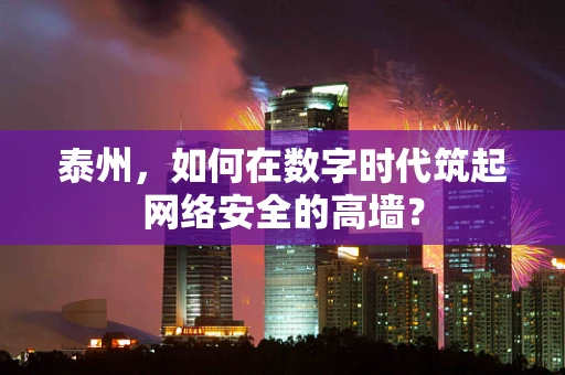 泰州，如何在数字时代筑起网络安全的高墙？