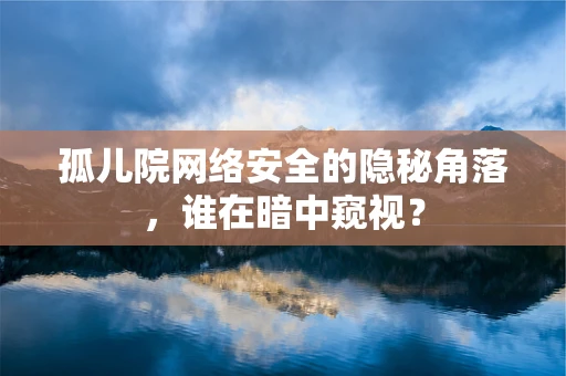 孤儿院网络安全的隐秘角落，谁在暗中窥视？