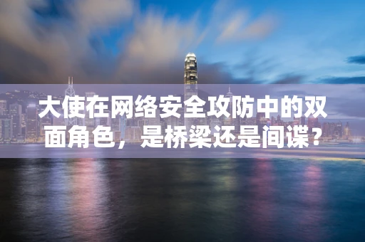 大使在网络安全攻防中的双面角色，是桥梁还是间谍？