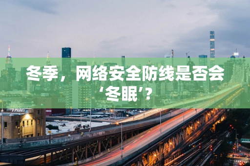 冬季，网络安全防线是否会‘冬眠’？