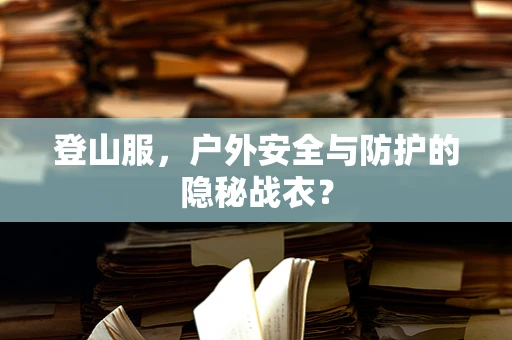 登山服，户外安全与防护的隐秘战衣？