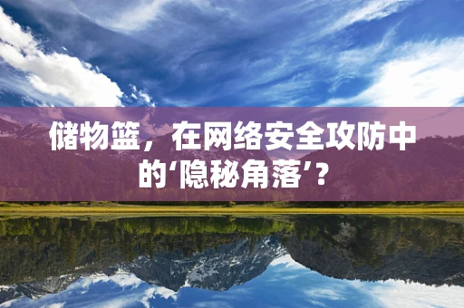 储物篮，在网络安全攻防中的‘隐秘角落’？