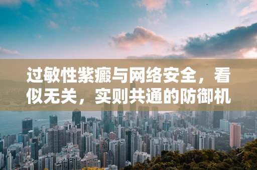 过敏性紫癜与网络安全，看似无关，实则共通的防御机制