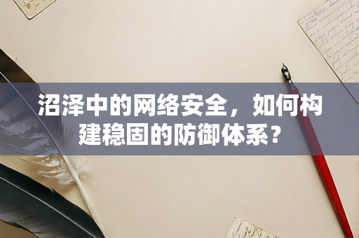 沼泽中的网络安全，如何构建稳固的防御体系？
