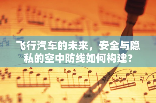 飞行汽车的未来，安全与隐私的空中防线如何构建？