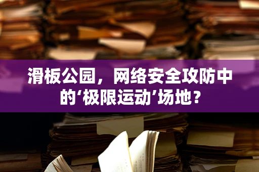 滑板公园，网络安全攻防中的‘极限运动’场地？
