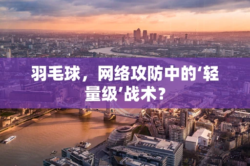 羽毛球，网络攻防中的‘轻量级’战术？