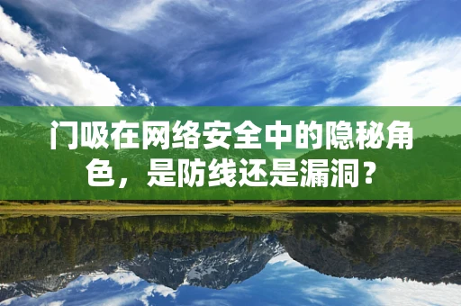 门吸在网络安全中的隐秘角色，是防线还是漏洞？