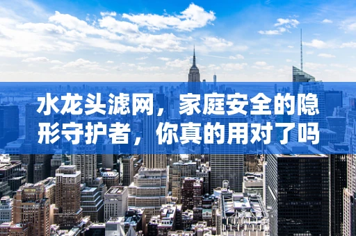 水龙头滤网，家庭安全的隐形守护者，你真的用对了吗？