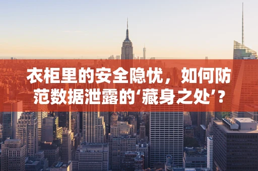 衣柜里的安全隐忧，如何防范数据泄露的‘藏身之处’？