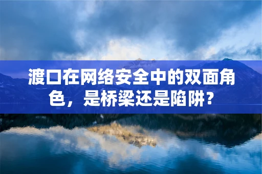 渡口在网络安全中的双面角色，是桥梁还是陷阱？