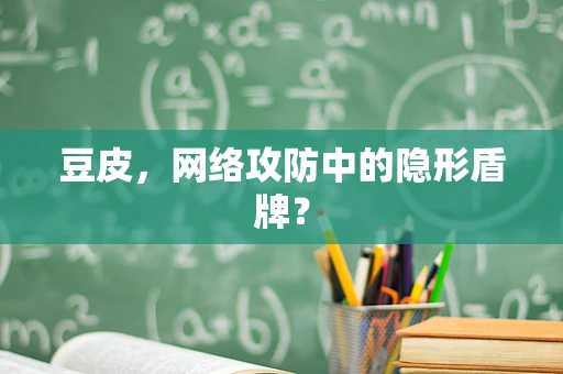 豆皮，网络攻防中的隐形盾牌？