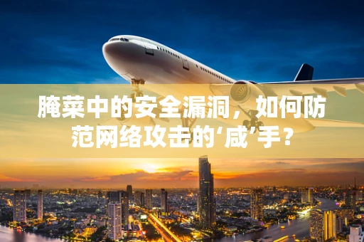 腌菜中的安全漏洞，如何防范网络攻击的‘咸’手？