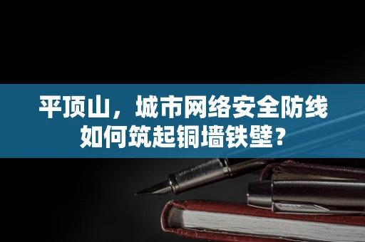 平顶山，城市网络安全防线如何筑起铜墙铁壁？