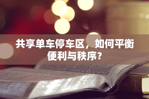 共享单车停车区，如何平衡便利与秩序？