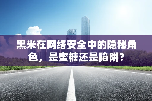 黑米在网络安全中的隐秘角色，是蜜糖还是陷阱？