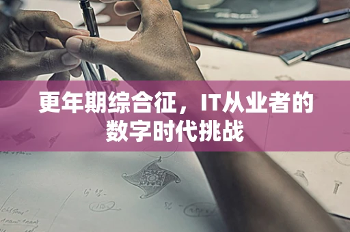 更年期综合征，IT从业者的数字时代挑战