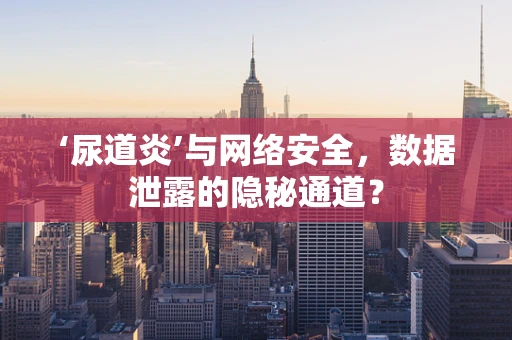 ‘尿道炎’与网络安全，数据泄露的隐秘通道？