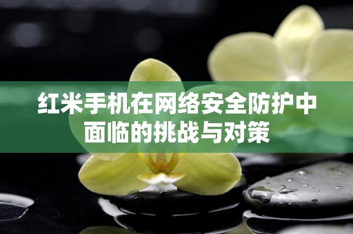红米手机在网络安全防护中面临的挑战与对策