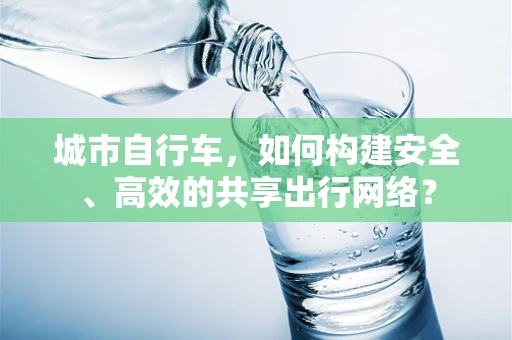 城市自行车，如何构建安全、高效的共享出行网络？