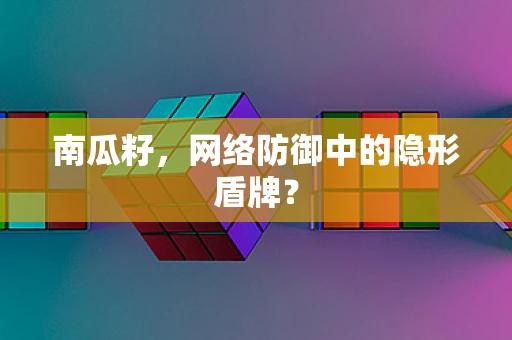 南瓜籽，网络防御中的隐形盾牌？