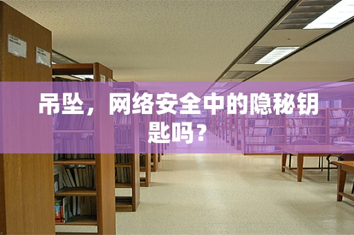吊坠，网络安全中的隐秘钥匙吗？