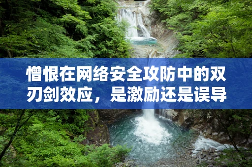 憎恨在网络安全攻防中的双刃剑效应，是激励还是误导？