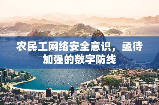农民工网络安全意识，亟待加强的数字防线