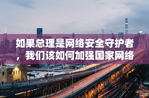 如果总理是网络安全守护者，我们该如何加强国家网络安全防线？