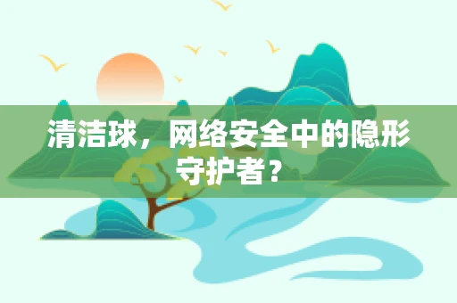 清洁球，网络安全中的隐形守护者？