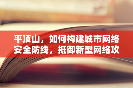平顶山，如何构建城市网络安全防线，抵御新型网络攻击？