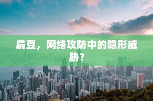 扁豆，网络攻防中的隐形威胁？