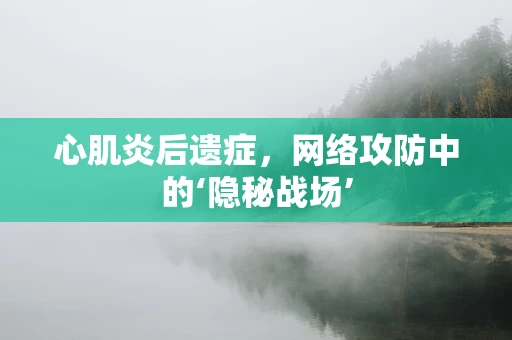 心肌炎后遗症，网络攻防中的‘隐秘战场’