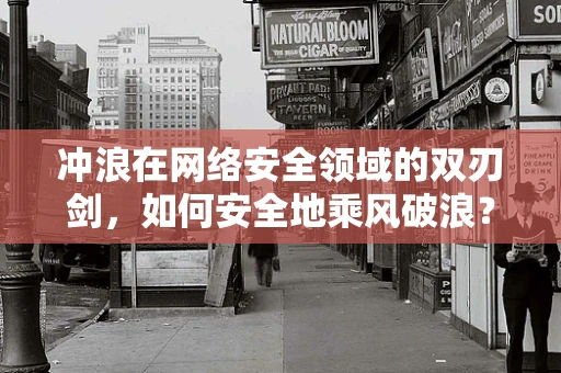 冲浪在网络安全领域的双刃剑，如何安全地乘风破浪？