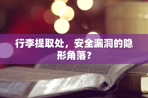 行李提取处，安全漏洞的隐形角落？
