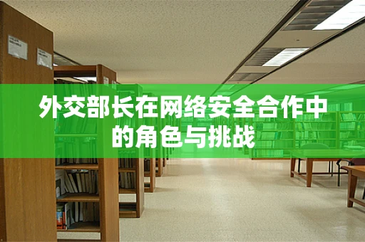 外交部长在网络安全合作中的角色与挑战