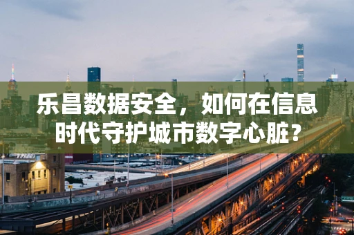 乐昌数据安全，如何在信息时代守护城市数字心脏？