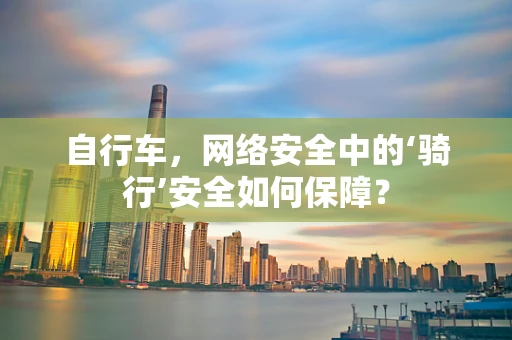 自行车，网络安全中的‘骑行’安全如何保障？